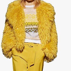 Cinq A Sept Cade Faux Fur Coat M